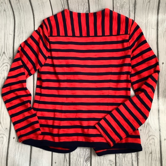 CAbi Au Revoir Nautical Striped Topper Blazer Size Small #224… - Picture 7 of 8